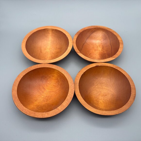 Vintage Baribocraft Maple Salad Bowls Sets | Hand Crafted in Canada - Picture 3 of 7